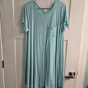 LuLaRoe Light Blue Carly Dress